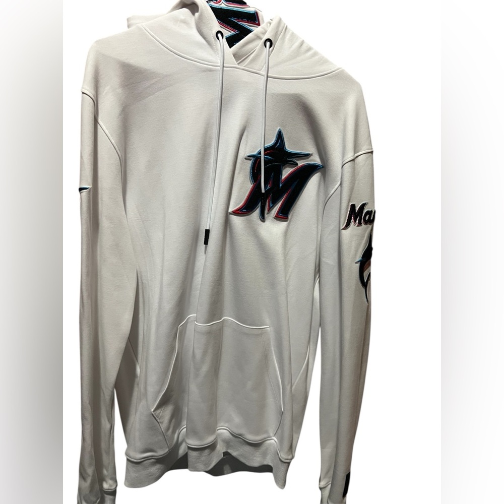 White Miami Marlins Hoodie